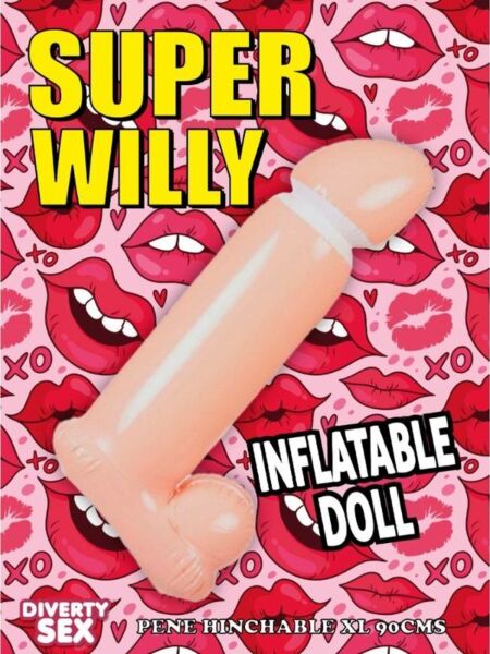 Diablo Picante 100 cm inflatable penis, fully inflated