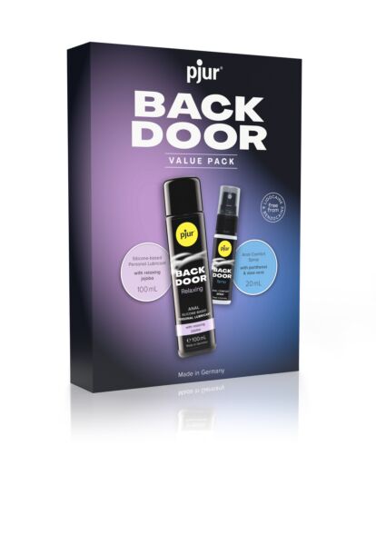 Pjur Back Door Value Pack, with Back Door Relaxing lubricant and Back Door Spray