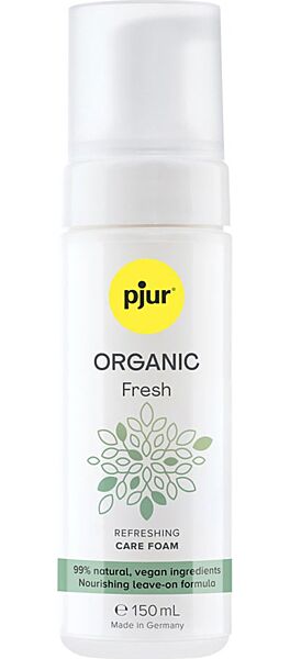 Bottle of Pjur Organic Fresh intimate cleansing foam, 150 ml