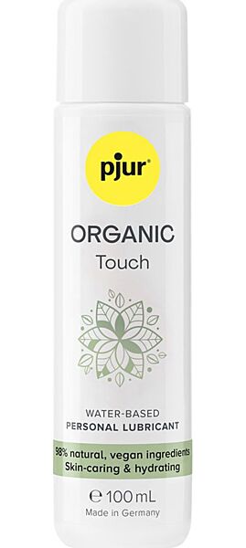Bottle of pjur Organic Touch water-based lubricant, 100 ml