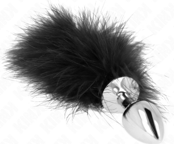 Kink anal plug with synthetic tail