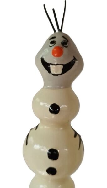Condomerie Cute Snowman XL novelty condom, hand-painted with a snowman
