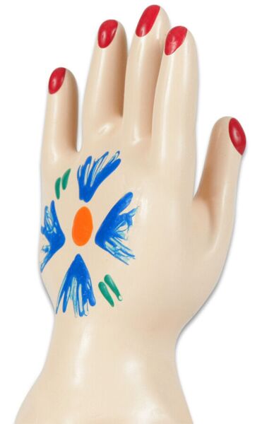Condomerie Hand Model 1 novelty condom, hand-painted