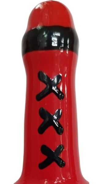 Condomerie Amsterdam Red hand-painted novelty condom