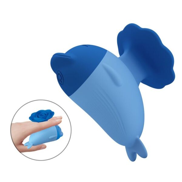 Pretty Love Dolphin mini vibrator in blue