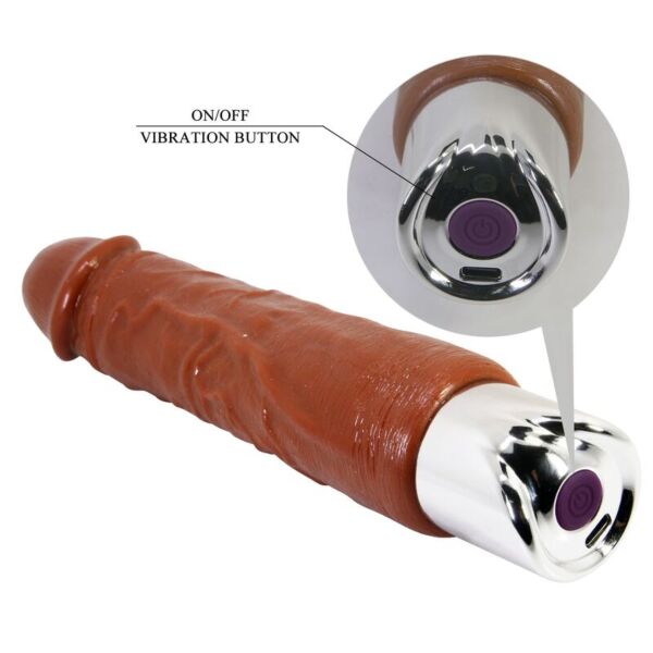 Pretty Love PRO 23.5 cm brown realistic vibrator