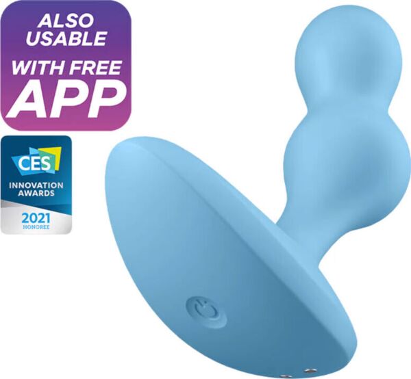 Satisfyer Deep Diver anal vibrator, with its two-sphere shape and wide base