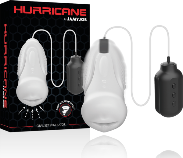 Jamyjob Hurricane masturbator with a mouth-shaped opening