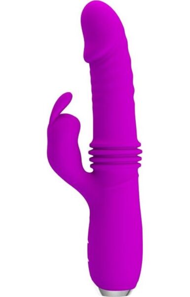 Violet Pretty Love Dorothy rabbit vibrator with a realistic head
