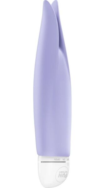 Fun Factory Volita lay-on vibrator in lilac, with its two silicone tips