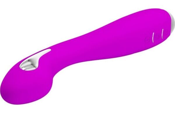 Purple Pretty Love ElectroShock vibrator with a curved tip
