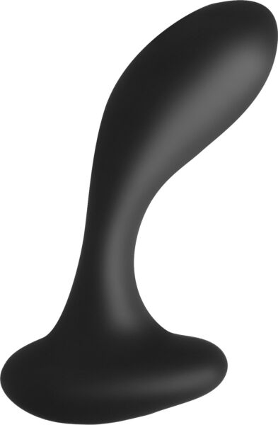 S Pleasures Eazy Black prostate massager in black, with its remote control