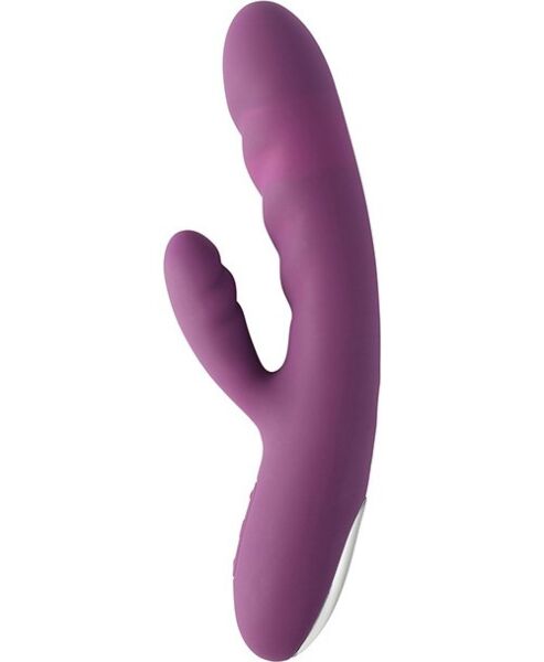 SVAKOM Avery rabbit vibrator with thrusting tip and clitoral arm