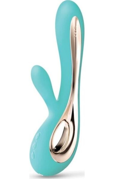 LELO Soraya 2 rabbit vibrator with its insertable tip and external stimulator