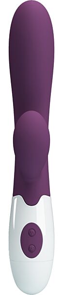 Party Up Ben rabbit vibrator in lilac, with its curved shaft and the rabbit arm for the clitoris