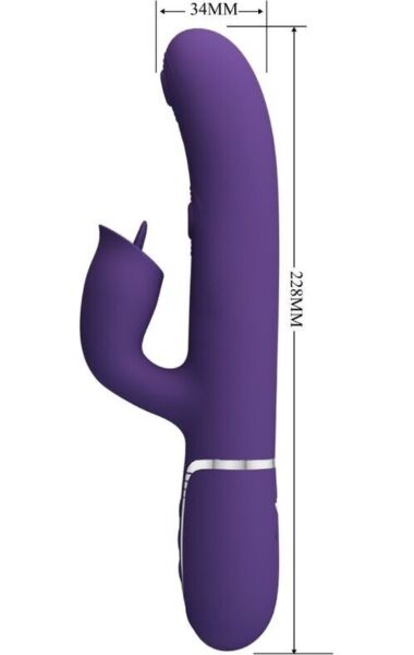 Pretty Love Rabbit Licking rabbit vibrator in purple