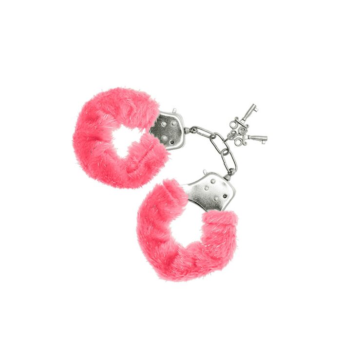 Furry Cuffs Pink