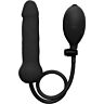 Ouch inflatable silicone plug black dong