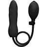 Ouch inflatable plug black silicone twist