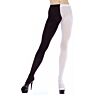 XXL Opaque Tights by Music Legs with Contrasting Leg