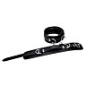 Bound Leather Ankle Restraints Adjustable Design