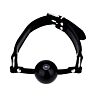 Bound Leather Solid Ball Gag Adjustable 59 cm