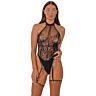 Bodystocking Lace by LJ Floral & Net Halter Design