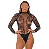 Bodysuit Lace by LJ High Neck with Cut-Out Detail