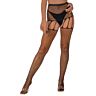 Suspender Tights Lace by LJ with Rhinestone Detail
