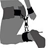 Restraints Loving Joy Hog Tie Set with Adjustable Cuffs