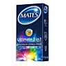 Mates Ultimate 3 in 1 Condoms Ribbed and Dotted