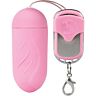 Shots pink ribbed egg remote control 100 silicone