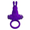 Vibrator Ring Pretty Love Male Rabbit Purple