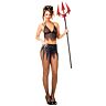 She-devil Costume Music Legs S/M Spiked Set