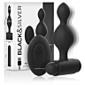 BLACK&SILVER Tucker Small Silicone Anal Plug