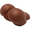 Big ass banger masturbador realista con vibrador - marrón