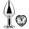 Glass Heart Butt Plug - Size S