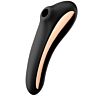 Dual Kiss Satisfyer Clitoris Stimulator - Black