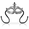 Lis Flower Silver Blindfold - Moonlight