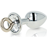 Anal Plug OHMAMA FETISH with Crystal and Ring