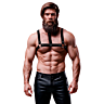 FETISH SUBMISSIVE ATTITUDE Adjustable Chest Harness for Men