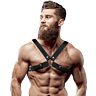 Adjustable Eco-Leather Chest Harness by FETISH SUBMISSIVE ATTITUDE
