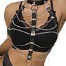 Chest Harness SUBBLIME Leather Chains One Size