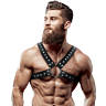 Chest Harness FETISH SUBMISSIVE ATTITUDE Adjustable Eco-Leather