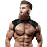 Chest Harness Fetish Submissive Attitude Adjustable Eco-Leather