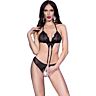 Crotchless Bodysuit Chilirose CR 4410 with Adjustable Straps