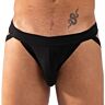 Jockstrap BURN 011 Double Black Jock M with Bold Design