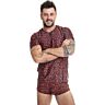 Tribal T-Shirt ANAIS MEN | Soft Red Microfiber Design