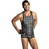 Men's Sleeveless Top ANAIS Balance with Checked Print