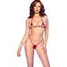 CHILIROSE CR 4900 Red Two-Piece Strappy Cut-Out Micro Bikini One Size